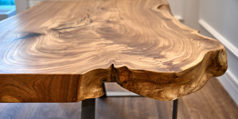 Live edge console table